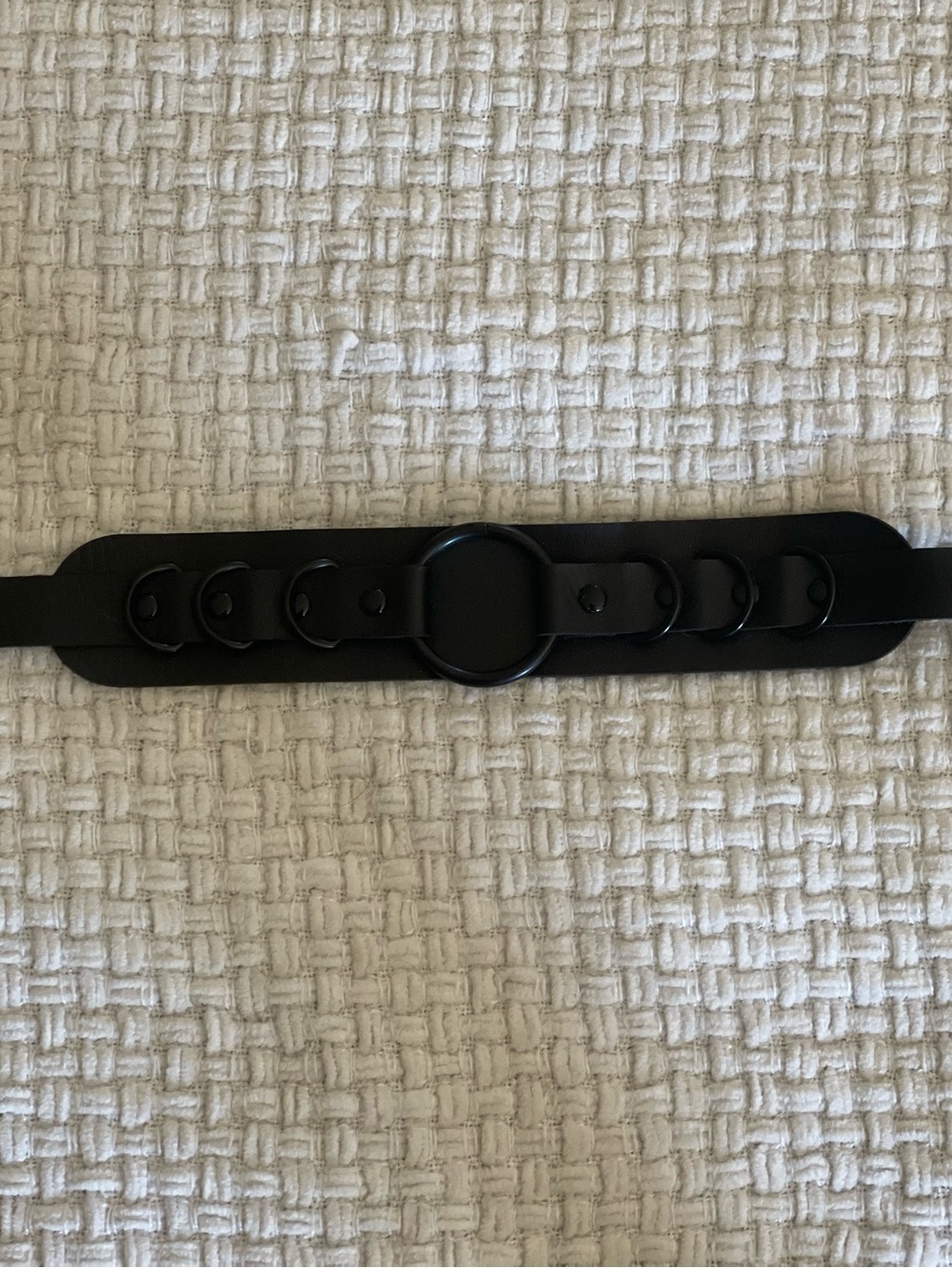 Dolls Kill Black Multi-Ring O-Ring Bracelet